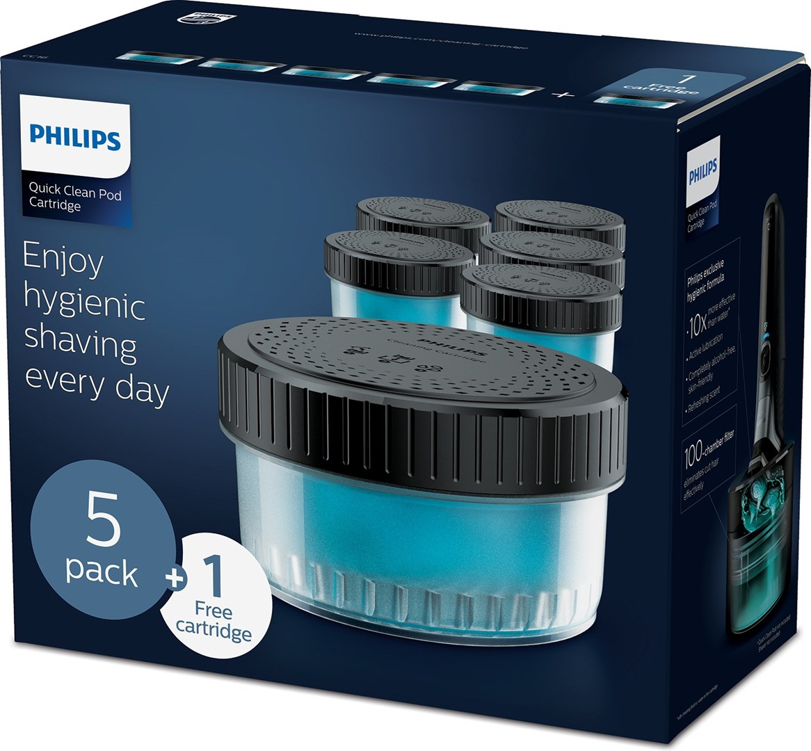 Philips CC16/50 5+1 pack Quick Clean Pod Cartridge 6pack