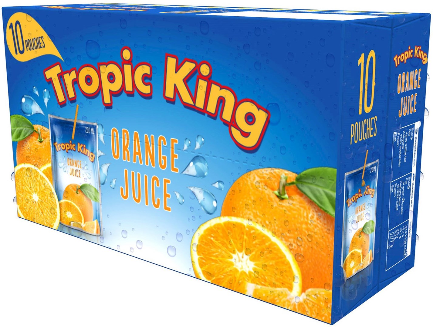 Tropic King Juice Orange 200ml 10pack