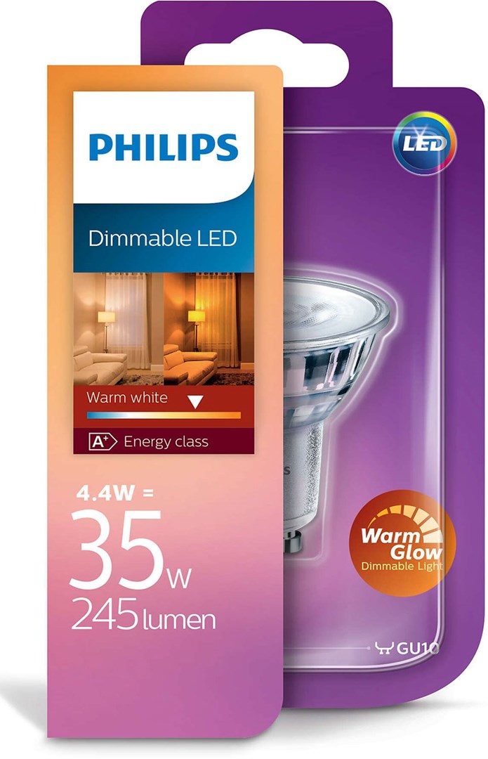 Philips Led spotlight 35W GU10 wg dim Dimbar spotlight LED med extra