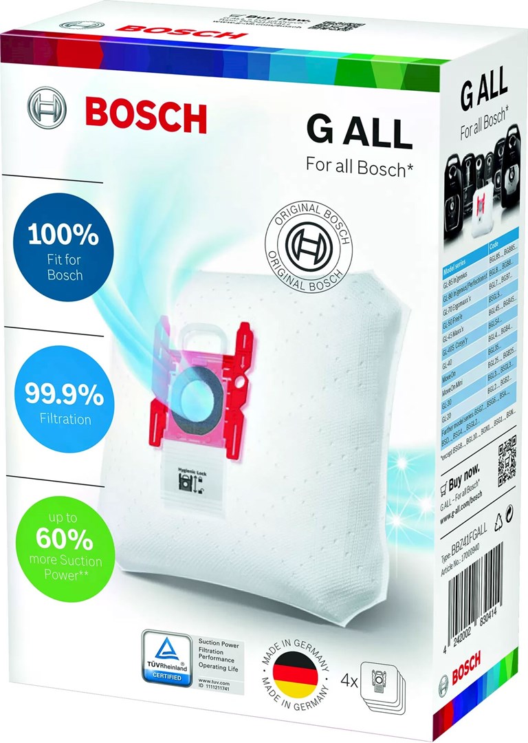 Bosch G All G All dammsugarpåsar till Bosch PowerProtect dammsugare