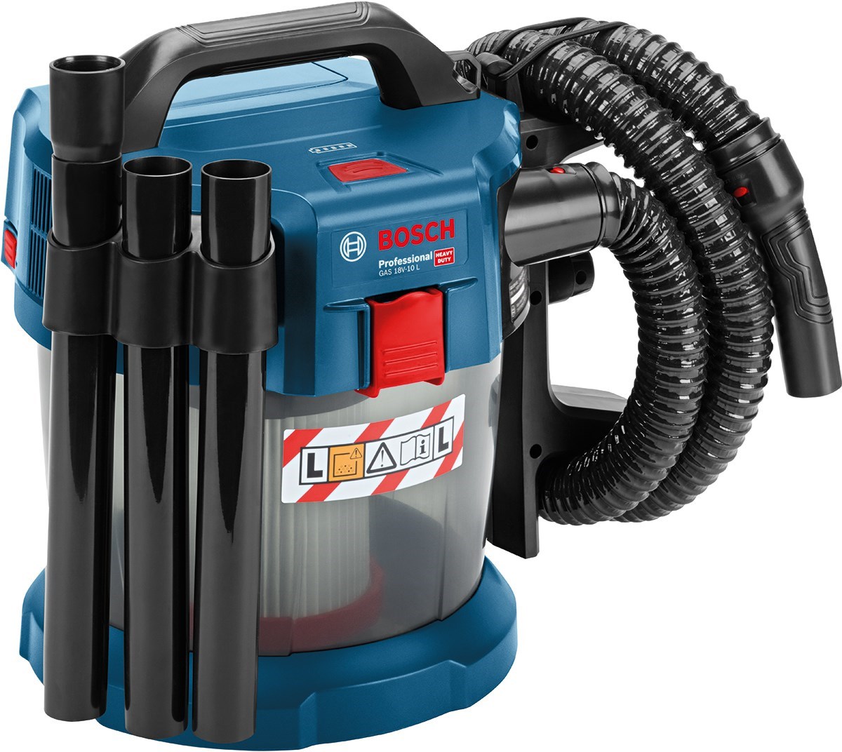 Bosch GAS 18V10 Solo Batteridriven 18 V grovdammsugare med mycket effekt