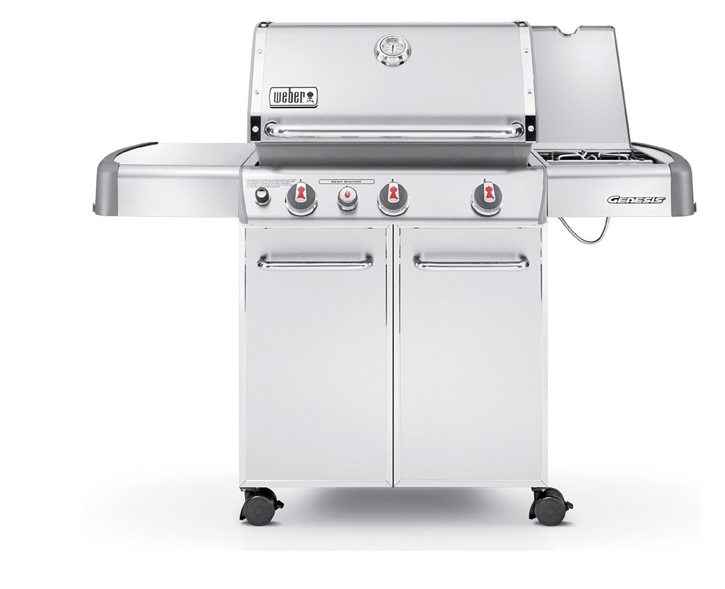 er Genesis S330 GBS Gasolgrill med tre rostfria brännare och