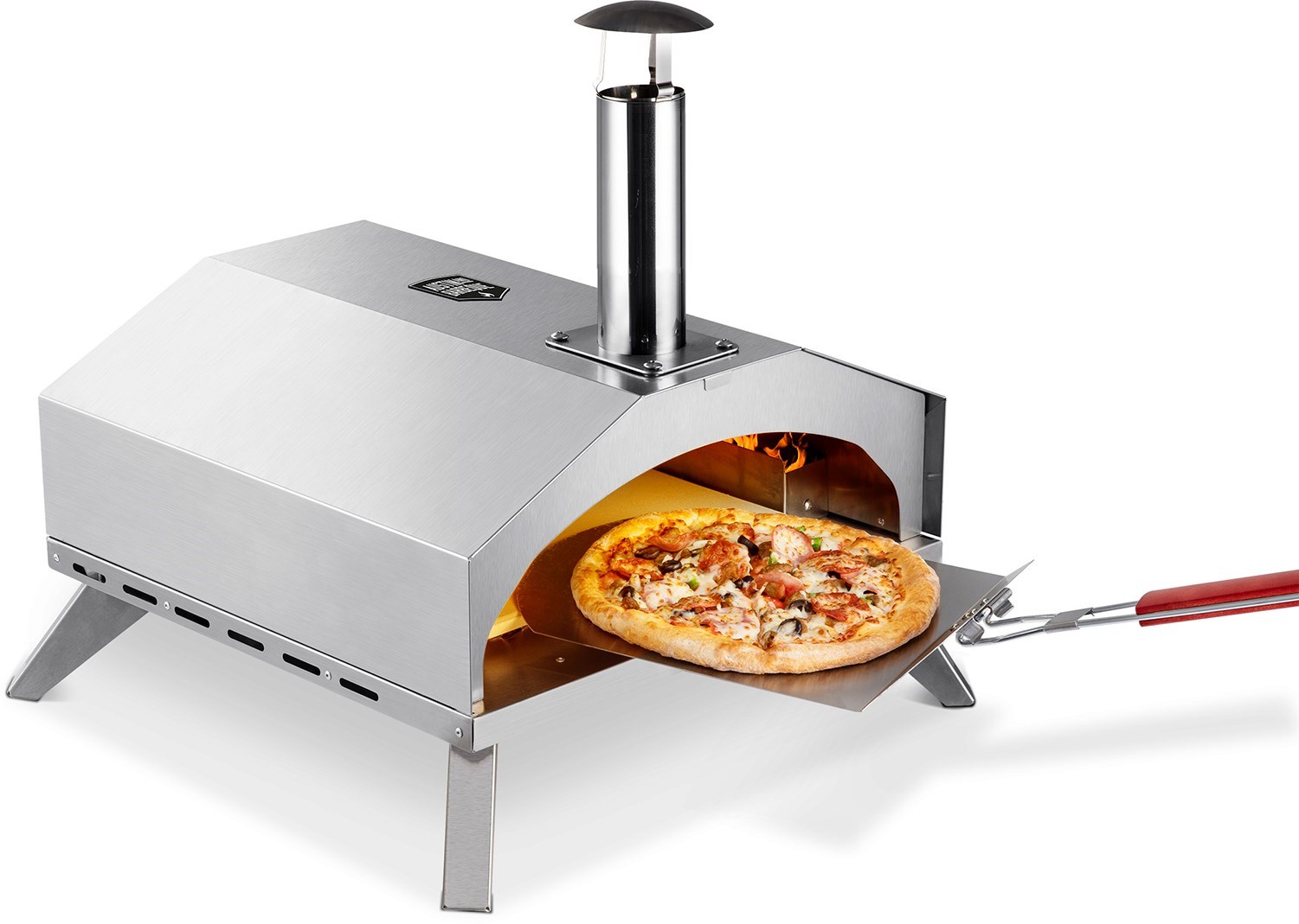 Austin and Barbeque AABQ Pizza Oven Gas 12" Gasoldriven pizzaugn i rostfritt stål