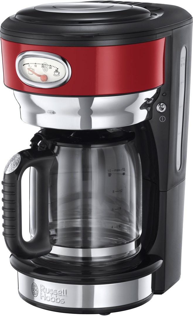 Russell Hobbs Retro Ribbon Red Coffee Maker Kaffebryggare i