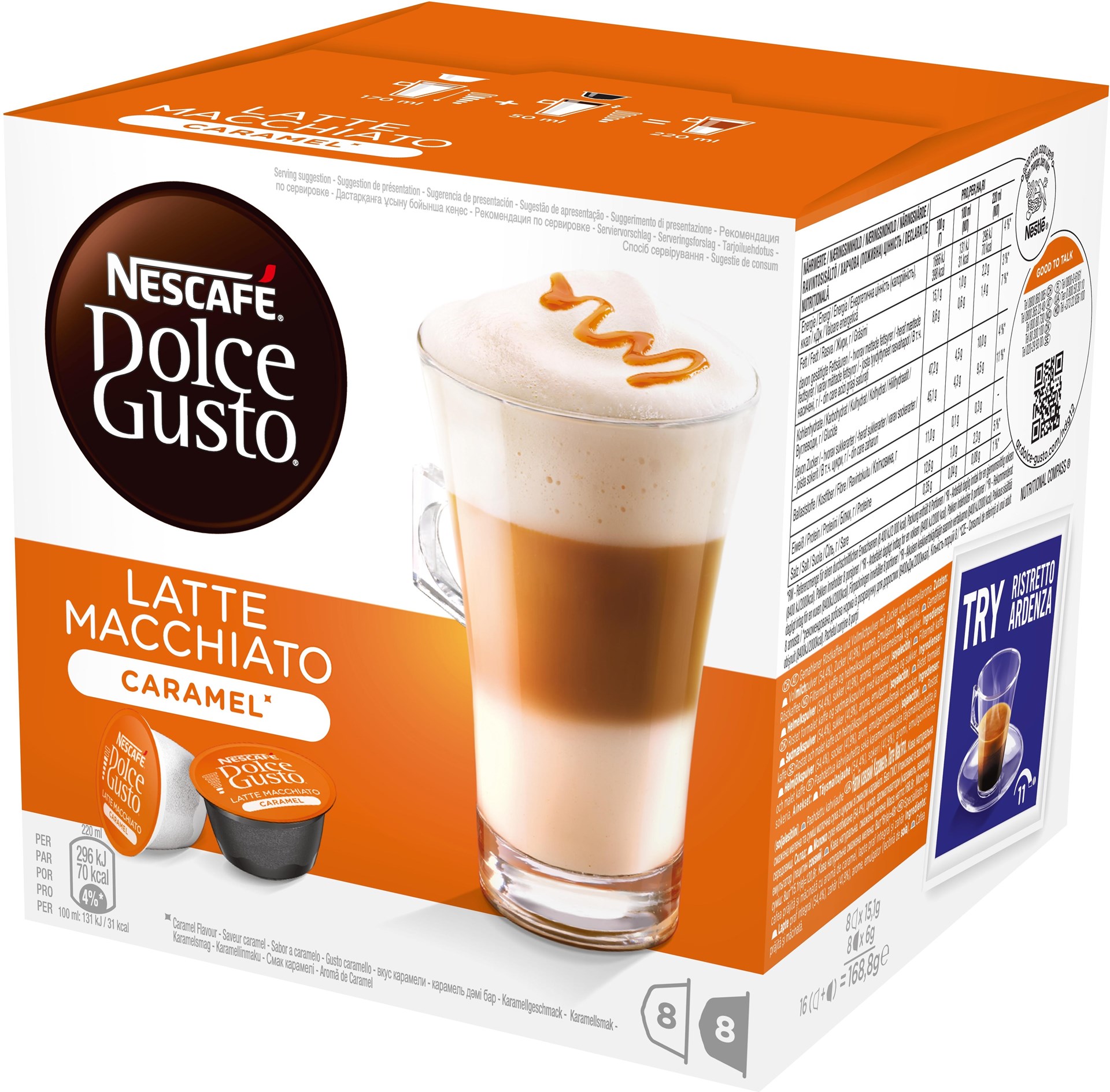 Dolce Gusto Latte Macchiato Caramel Kapsel Latte Macchiato Caramel