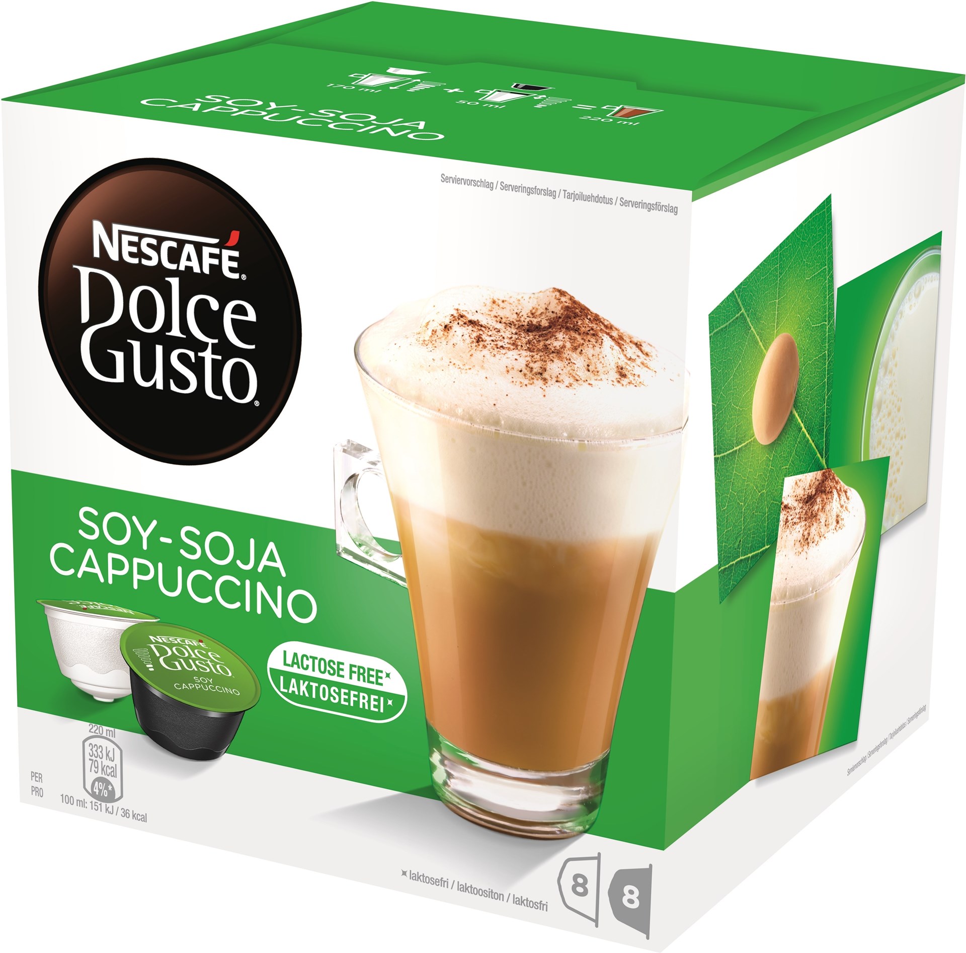 Dolce Gusto Soy Cappuccino Laktosfri cappuccino med full smak