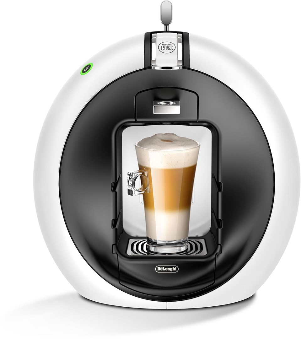 Dolce Gusto Circolo White Cirkulär kapselmaskin med stor vattentank