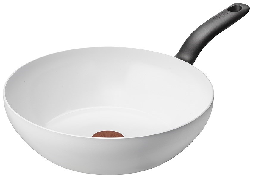 Tefal Ceramic Control White Wok 28cm Keramisk wokpanna med ThermoSpot