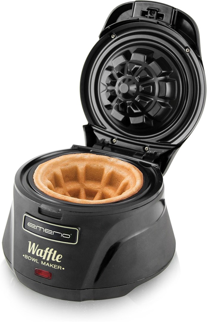 Emerio Waffle Bowl Maker Våffelskålsjärn för vackra och utsökta
