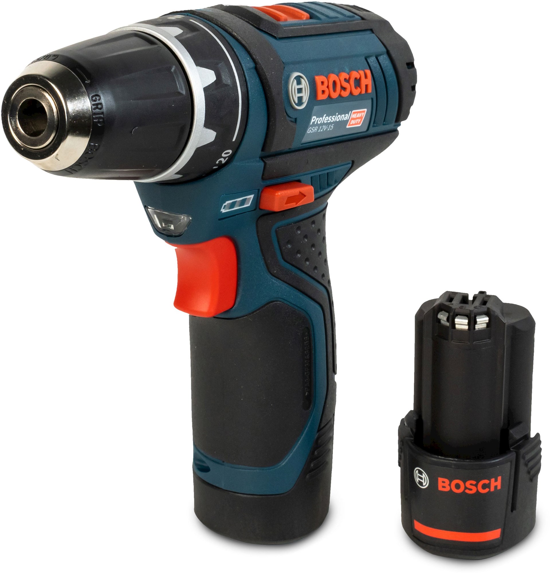 Bosch Professional GSR 12V15 Professional 2x2,0Ah Sladdlös
