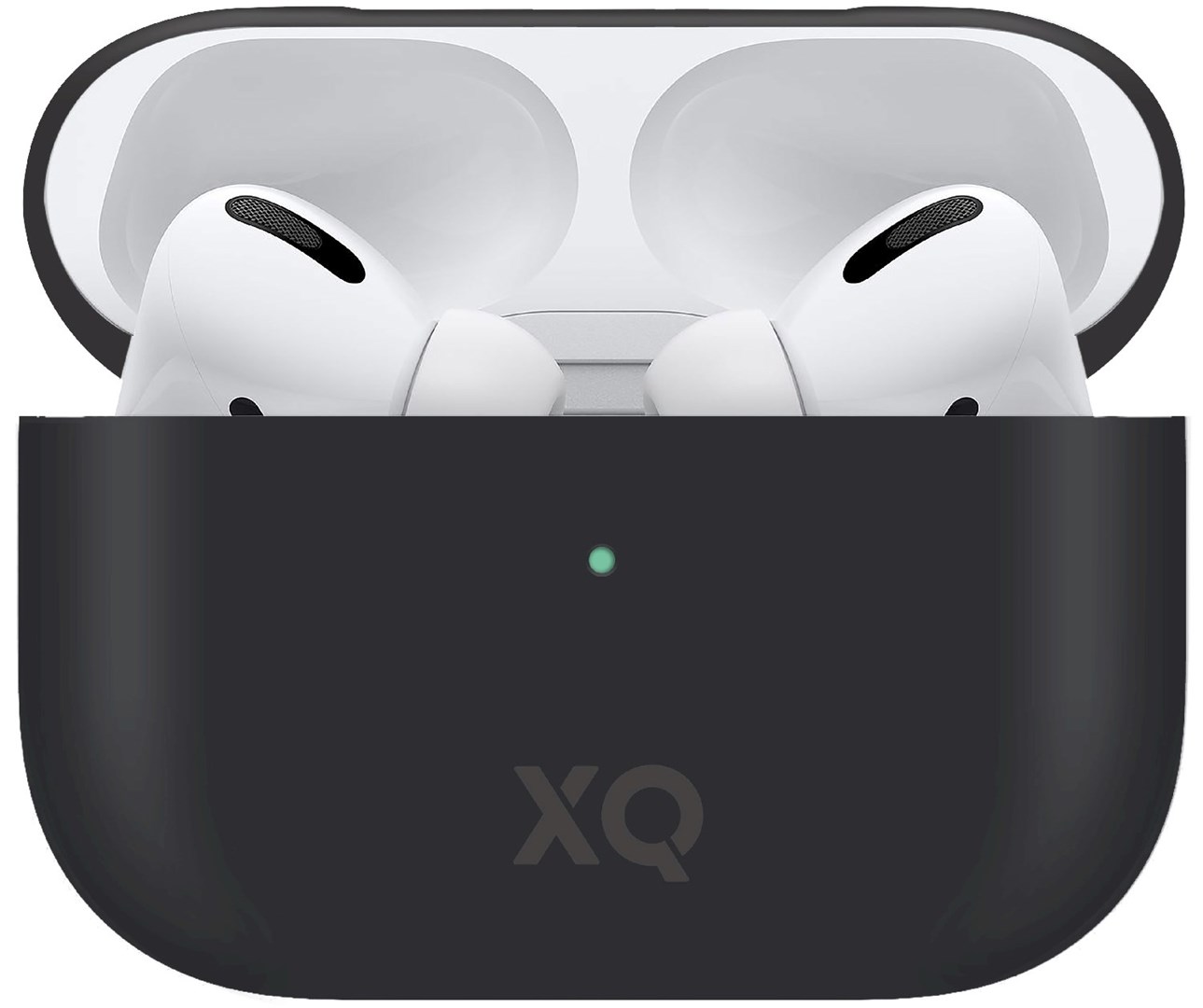 Xqisit Silicone Black Airpods Pro Case Skyddande silikonfodral till