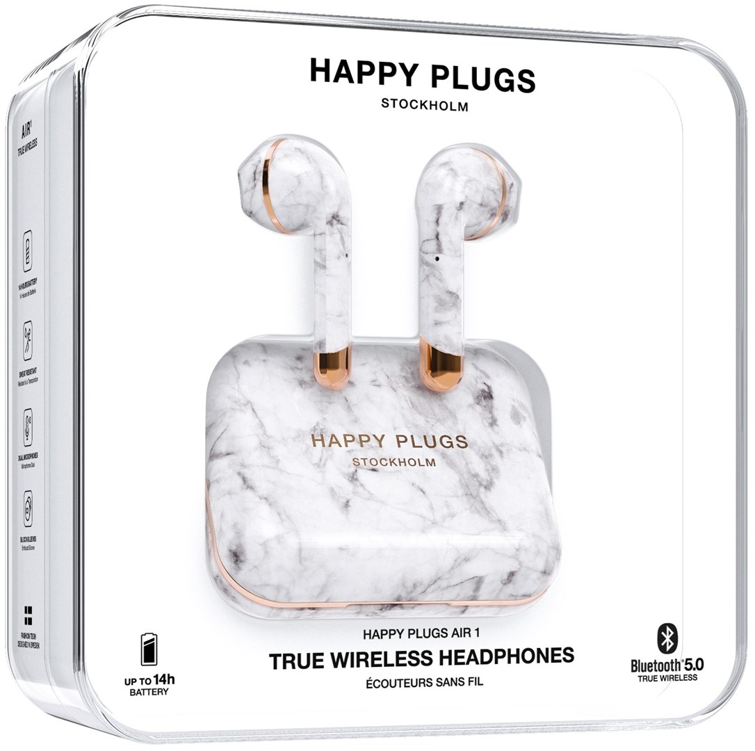 Happy Plugs Air1 Limited Edition White Marble True Wireless