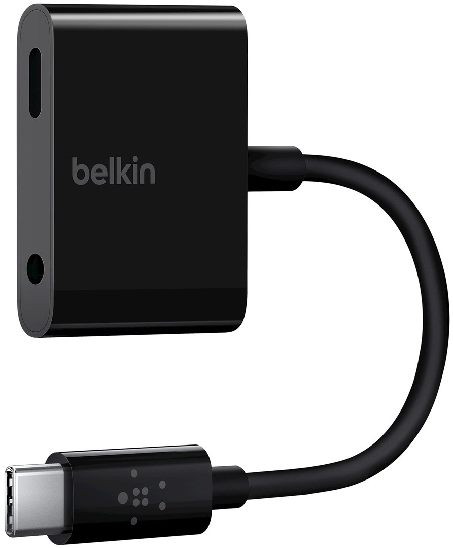 Belkin 3.5 MM Audio + USBC Charger Adapter Adapter USBC till 3,5 mm