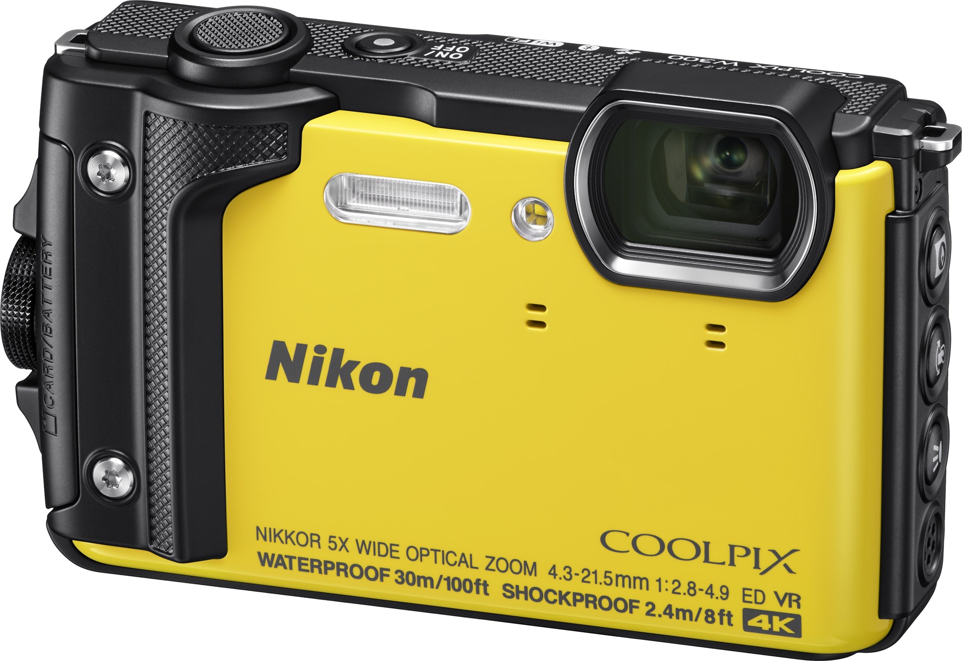 Nikon Coolpix W300 Yellow H.Kit Kompaktkamera med stöd för 4Kfilmning