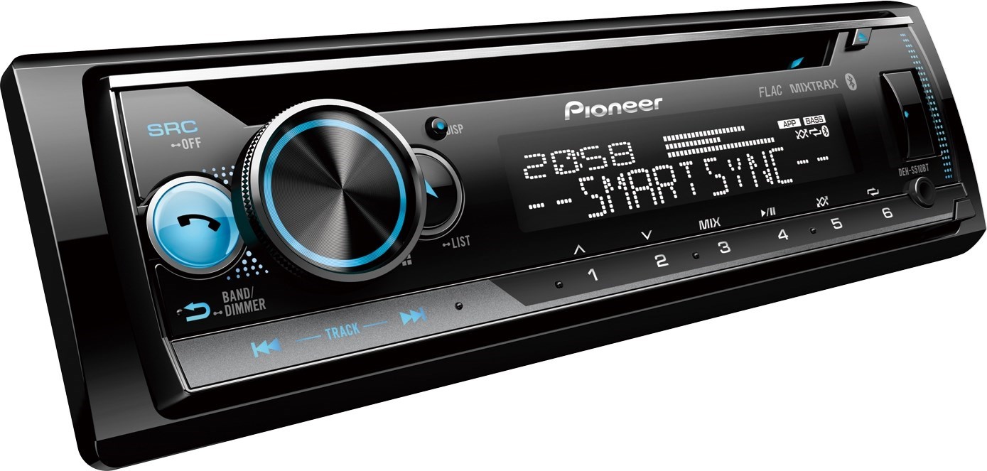 Pioneer DEH-S510BT - Bilstereo med handsfree-stöd och många smarta