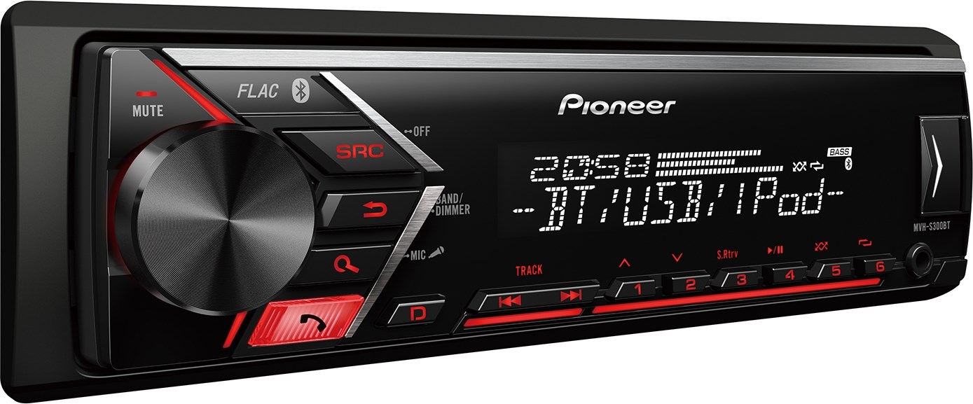 Pioneer MVH-S300BT - Bilstereo med Bluetooth och handsfree-stöd