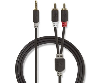 Nedis Stereo Audio Cable 3.5 mm Male  -  2x RCA Male 5 m