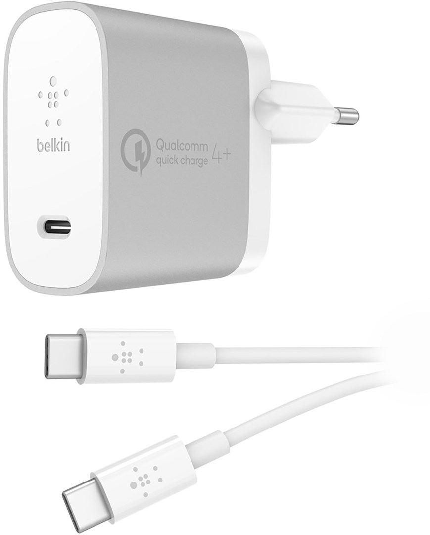 Belkin 27W QC4 USBC Home Charger + USBC Cab...