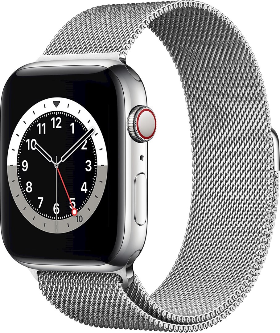 Apple Watch Series 6 GPS + Cellular, 44mm Silver Stainless Steel Case Apple Watch Series 6 Stainless Steel Silver