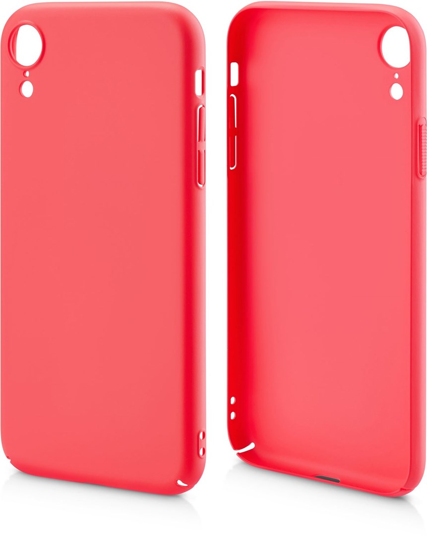 ON Hard Case for Apple iPhone XR Rose Red Gummerat skal till iPhone XR