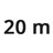 20 m