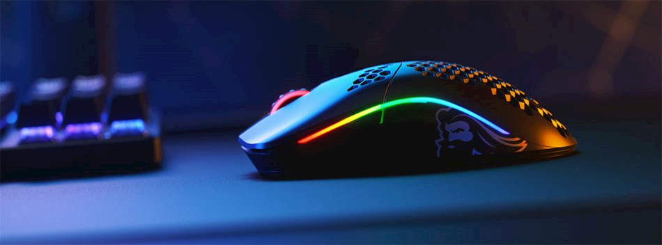 Glorious Model O Wireless Black Exakt Och Latt Tradlos Gamingmus Med Rgb